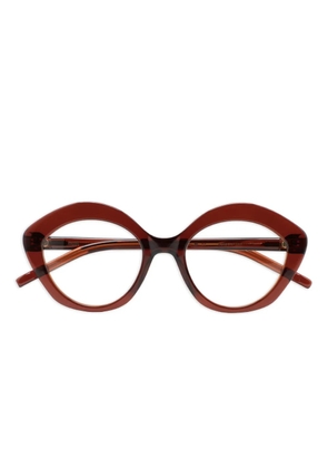 Kaleos round-frame glasses - Brown
