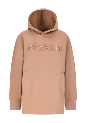 'S Max Mara embroidered logo hoodie - Neutrals