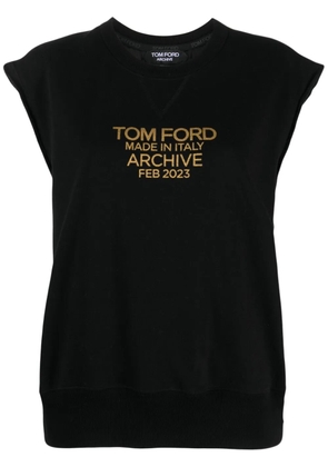 TOM FORD logo-print cotton T-shirt - Black