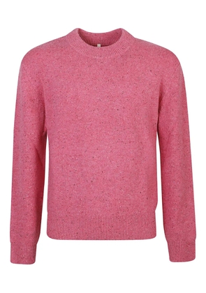 Sunflower speckled wool crew-neck sweater - Pink