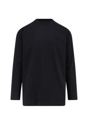 Y-3 logo-print long-sleeved T-shirt - Black