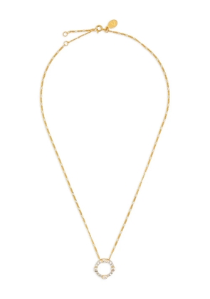 V JEWELLERY circle-pendant necklace - Gold
