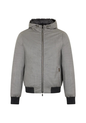 Moorer hooded bomber jacket - Grey