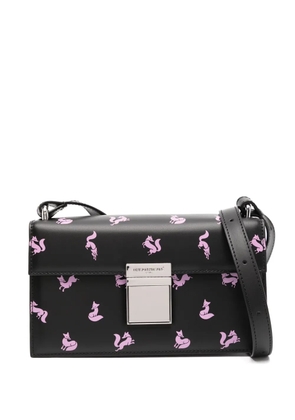 Maison Kitsuné Preppy shoulder bag - Black