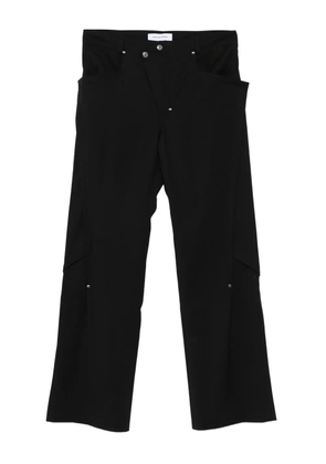 Kiko Kostadinov studded-embellishment trousers - Black