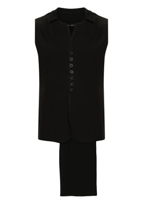 Alchemy asymmetric tailored waistcoat - Black