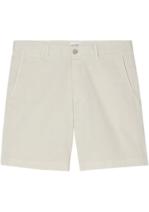 Closed logo-patch shorts - White