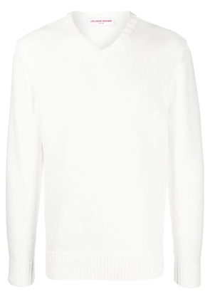 Orlebar Brown Clifton V-neck knit jumper - White