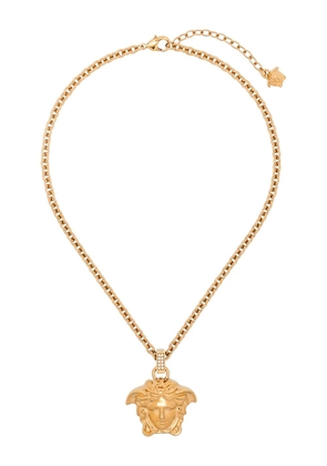 Versace La Medusa crystal-embellished necklace - Gold