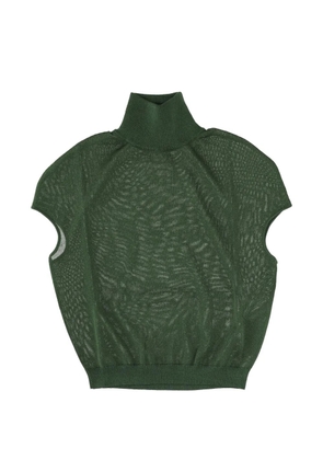 Circus Hotel turtleneck ribbed-knit vest - Green