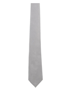 Giorgio Armani herringbone tie - Grey