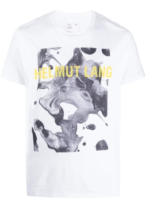 Helmut Lang logo print short-sleeved T-shirt - White