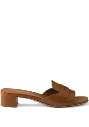 Prada leather sandals - Brown