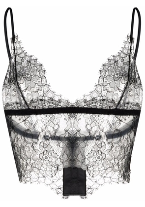Dolce & Gabbana lace-panel spaghetti-strap bralette - Black