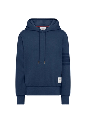 Thom Browne loopback 4-bar hoodie - Blue