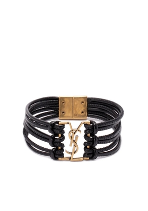 Saint Laurent Babylone Cord bracelet - Black
