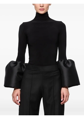 Atu Body Couture high-neck bell-sleeve top - Black