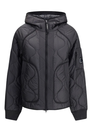 C.P. Company quilted hooded jacket - Black