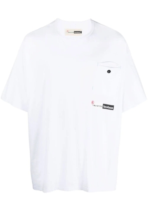 INCOTEX RED X FACETASM logo-print cotton T-shirt - White
