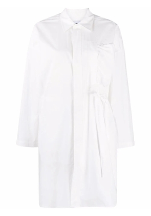 AMBUSH oversized waist-tie shirt dress - White
