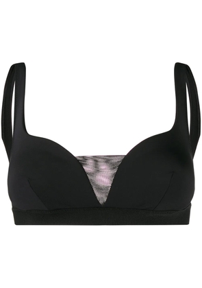 Stella McCartney plunge-style bikini top - Black