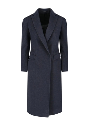 Tagliatore double-breasted wool coat - Blue