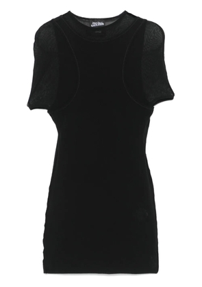 Jean Paul Gaultier x Shayne Oliver The Double mini dress - Black