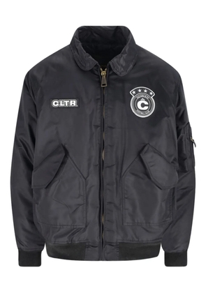 CULTURA zip bomber coat - Black