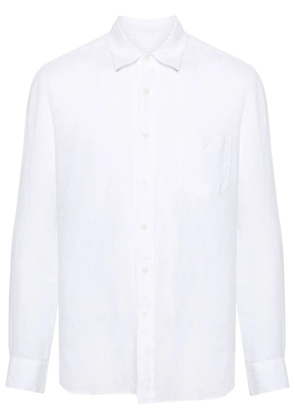 120% Lino linen buttoned shirt - White