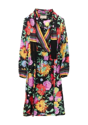 Gucci Pre-Owned x Ken Scott floral silk dress - Black