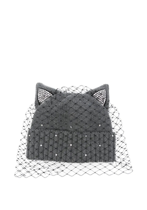 Ca4la cat ears embellished hat - Grey