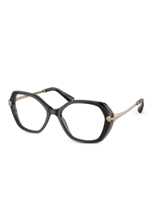 Bvlgari hexagon-frame glasses - Black