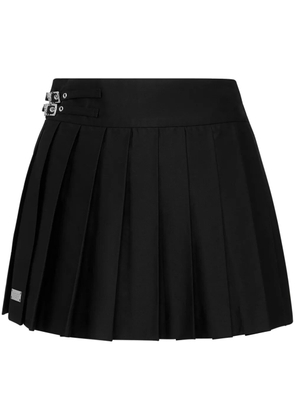 Philipp Plein Skull pleated mini skirt - Black