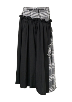 Y's frill gather skirt - Black