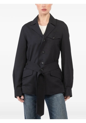 Setchu button-up belted jacket - Black