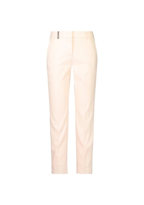 Peserico belt-loops cigarette trousers - Pink