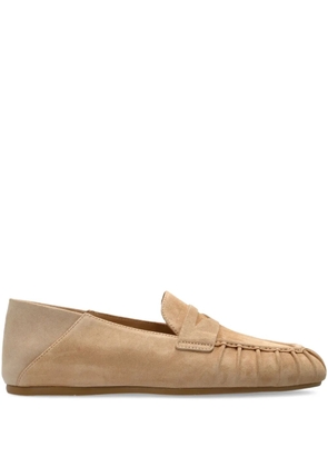 Stuart Weitzman Brooks suede loafers - Neutrals