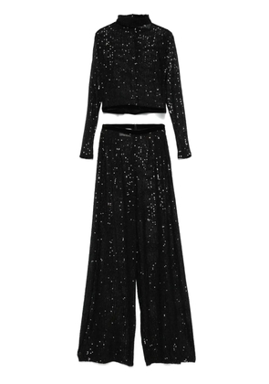 Atu Body Couture sequin-embellished trousers set - Black