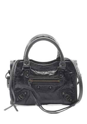 Balenciaga Pre-Owned 2020s Le City Nano braided tote bag - Black