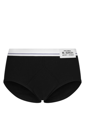 Dolce & Gabbana Brando ribbed cotton briefs - Black