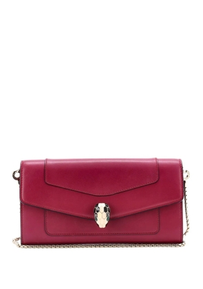 Bvlgari Pre-Owned Serpenti Forever Wallet on Chain Leather Long crossbody bag - Pink