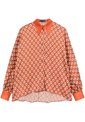 STYLAND floral-print shirt - Orange