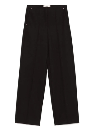 FENDI grain-de-poudre wool trousers - Purple