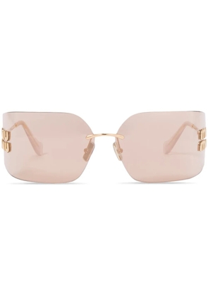 Miu Miu Eyewear Runway square-frame sunglasses - Gold