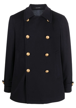 Tagliatore double-breasted wool coat - Blue