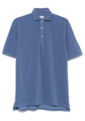 Doppiaa terry-cloth polo shirt - Blue