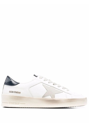 Golden Goose star-patch lace-up sneakers - White
