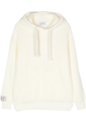 Family First knitted hoodie - White