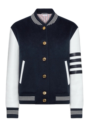 Thom Browne long-sleeve varsity jacket - Blue