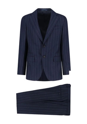 Caruso pinstripe single-breasted suit - Blue